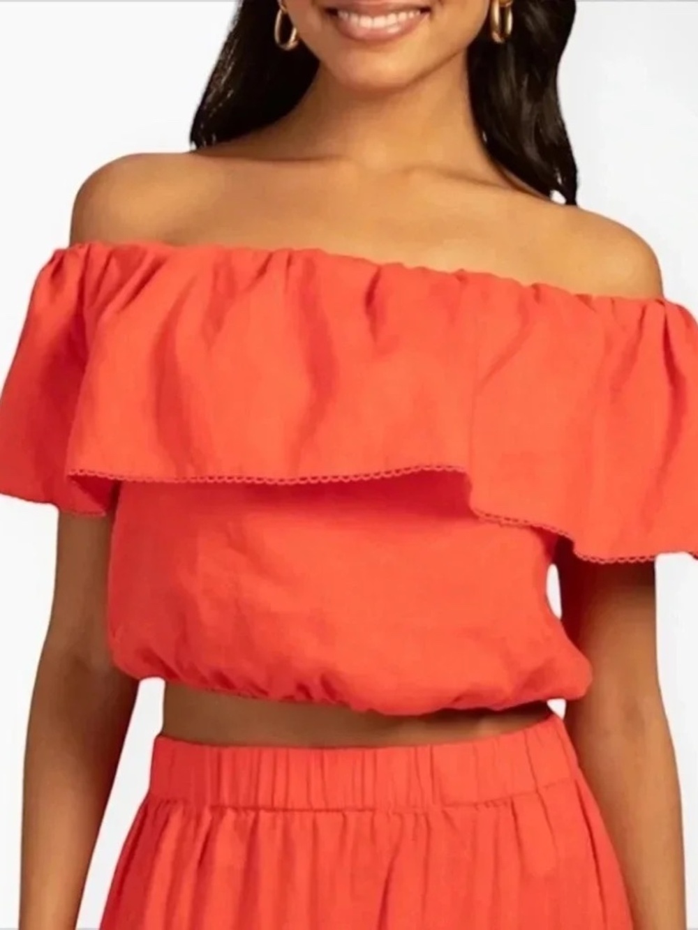 Trina Turk Out of Office Linen sleeveless blouse